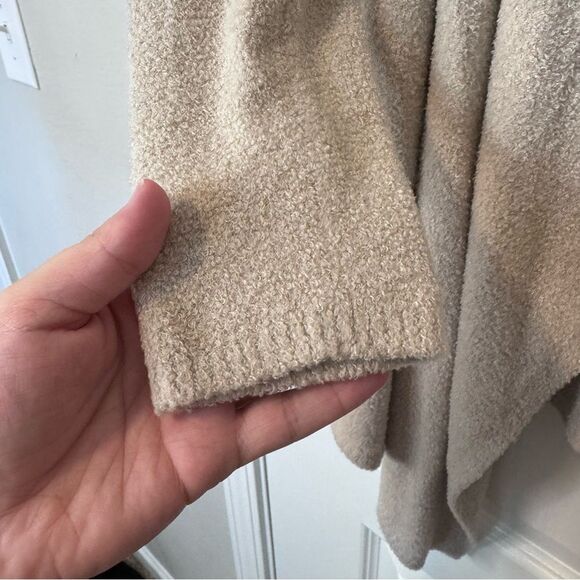 Barefoot Dreams CozyChic Lite Island Wrap Cardigan Sweater - Stone Size S/M - Picture 8 of 11